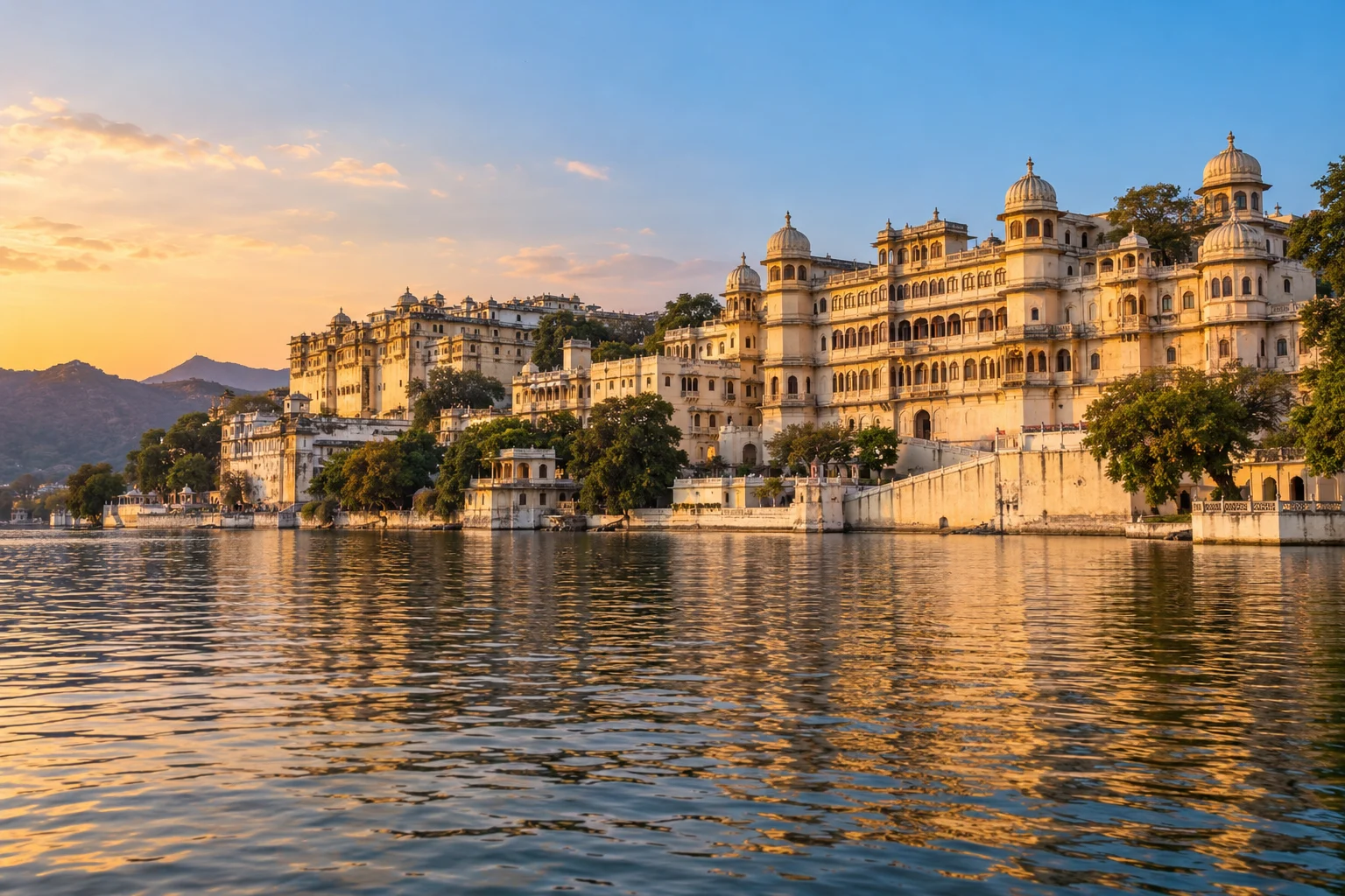 AI-generated illustration of City Palace Udaipur