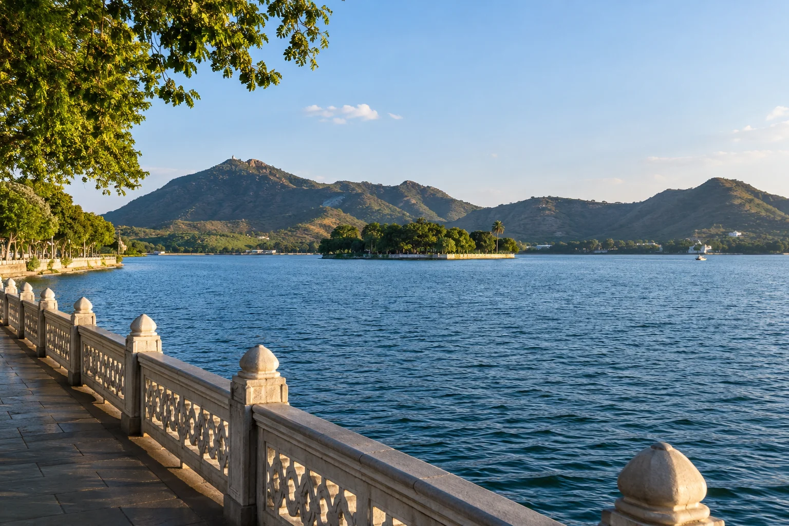AI-generated illustration of Fateh Sagar Lake