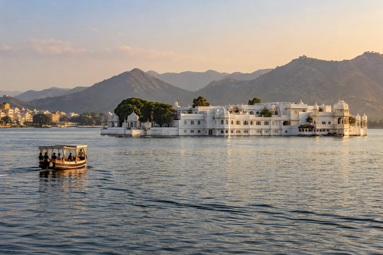 AI-generated illustration of Lake Pichola